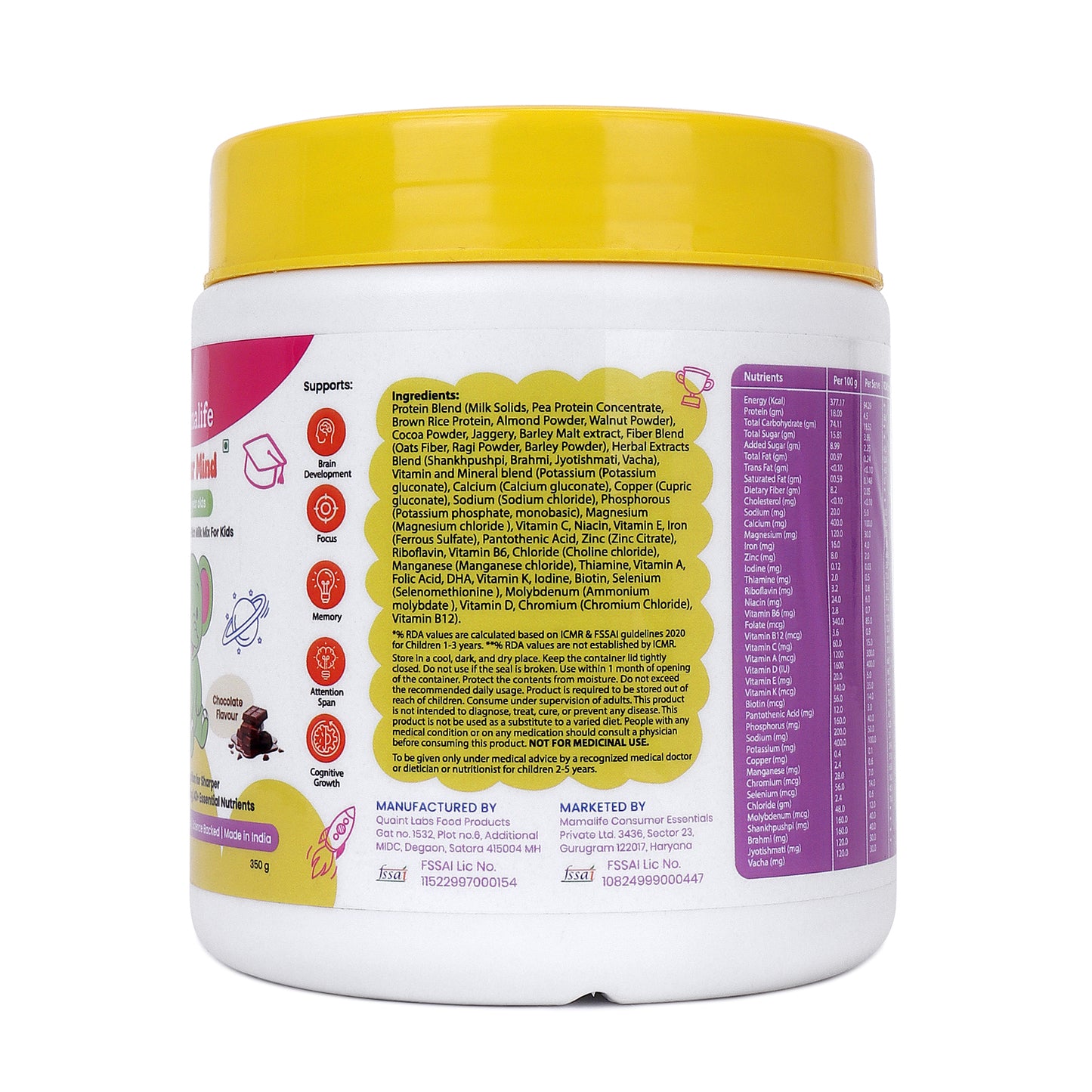 Sharper Mind Kids Milk Mix (2-6 Years)