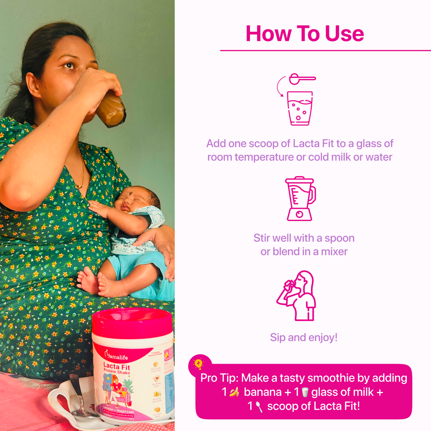 Lacta Fit Protein Shake (Postpartum Weight loss + Better Lactation)